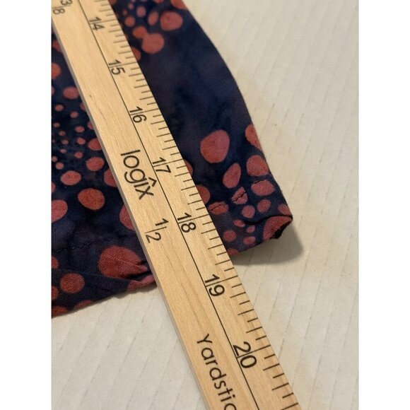 LOVELY Soft Surroundings Purple Geometric Batik BOHO Lagenlook Rayon Tunic Large - Picture 11 of 12